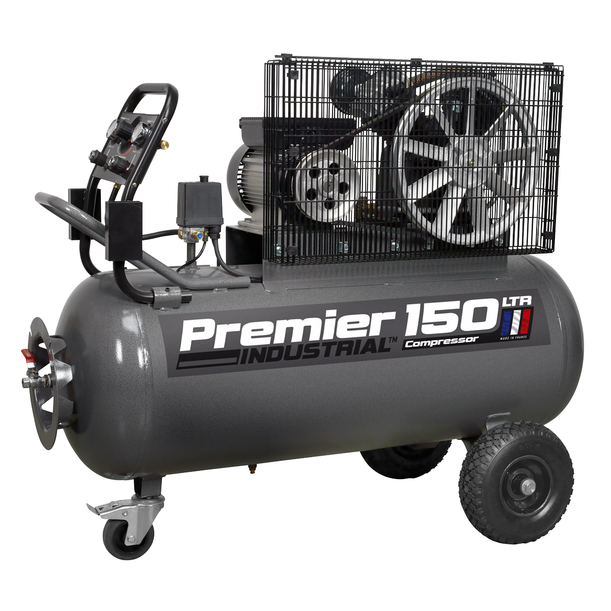 Sealey Premier 150L Belt Drive Air Compressor with Front Control Panel 3hp SAC3153B