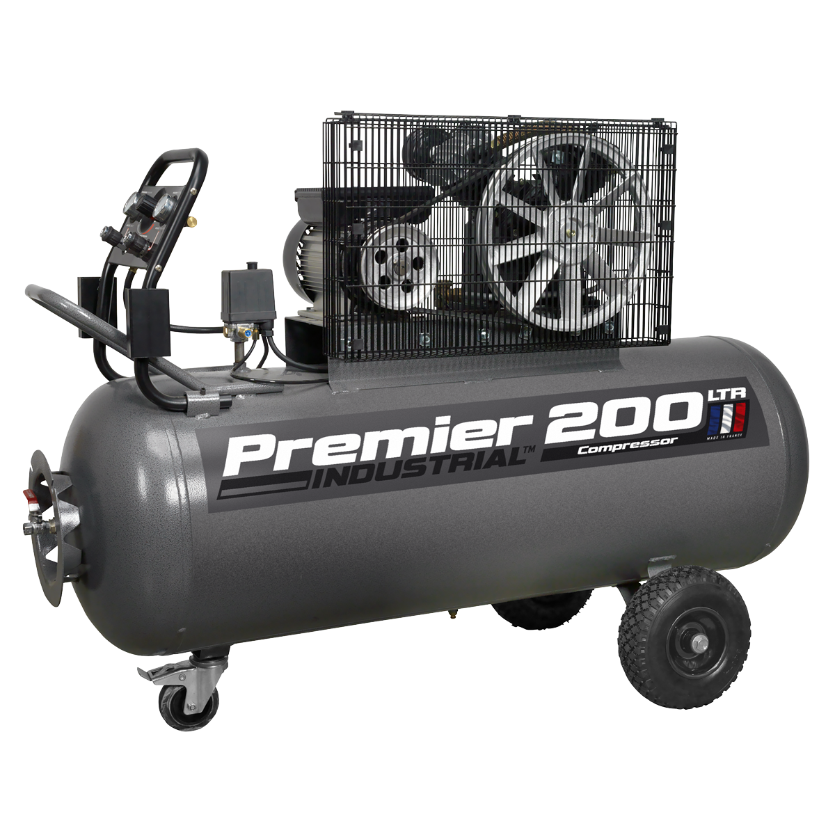 Sealey Premier 200L Belt Drive Air Compressor with Front Control Panel 3hp SAC3203B