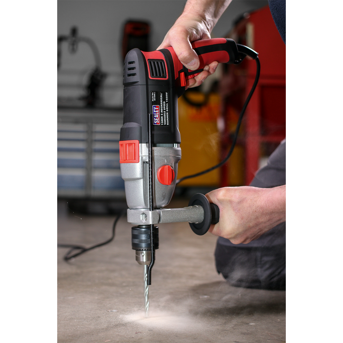 Sealey 13mm 2 Mechanical Plus Variable Speed Hammer Drill 1050W/230V SD1000