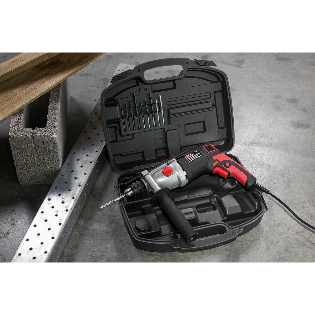 Sealey 13mm 2 Mechanical Plus Variable Speed Hammer Drill 1050W/230V SD1000