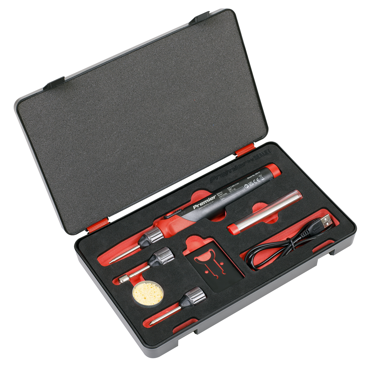 Sealey Premier Rechargeable Soldering Iron Kit 30W SDL11