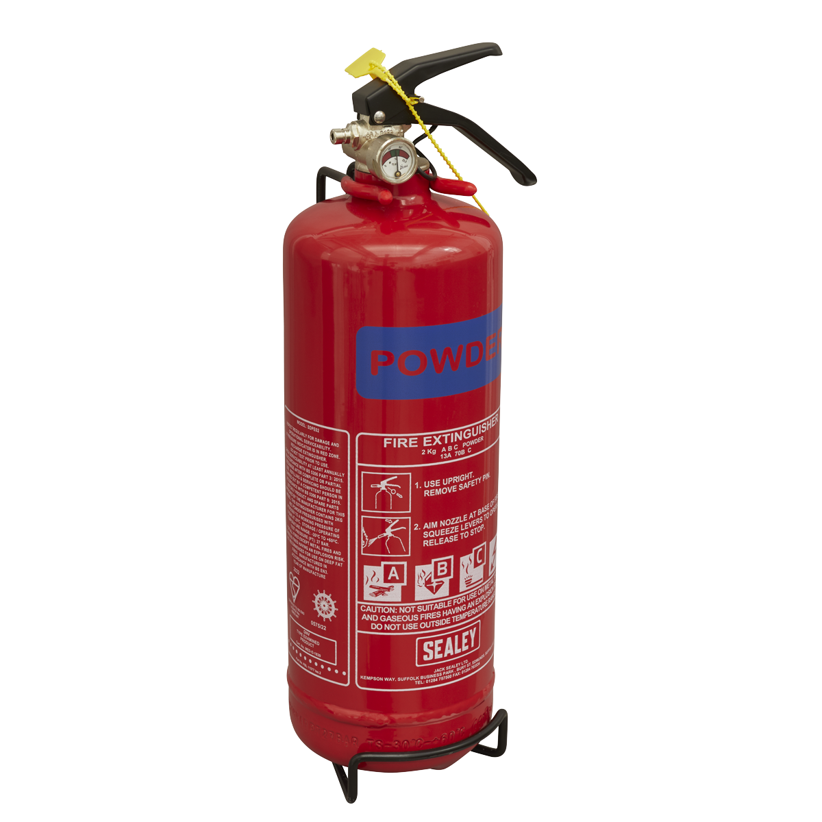 Sealey Dry Powder Fire Extinguisher 2kg SDPE02