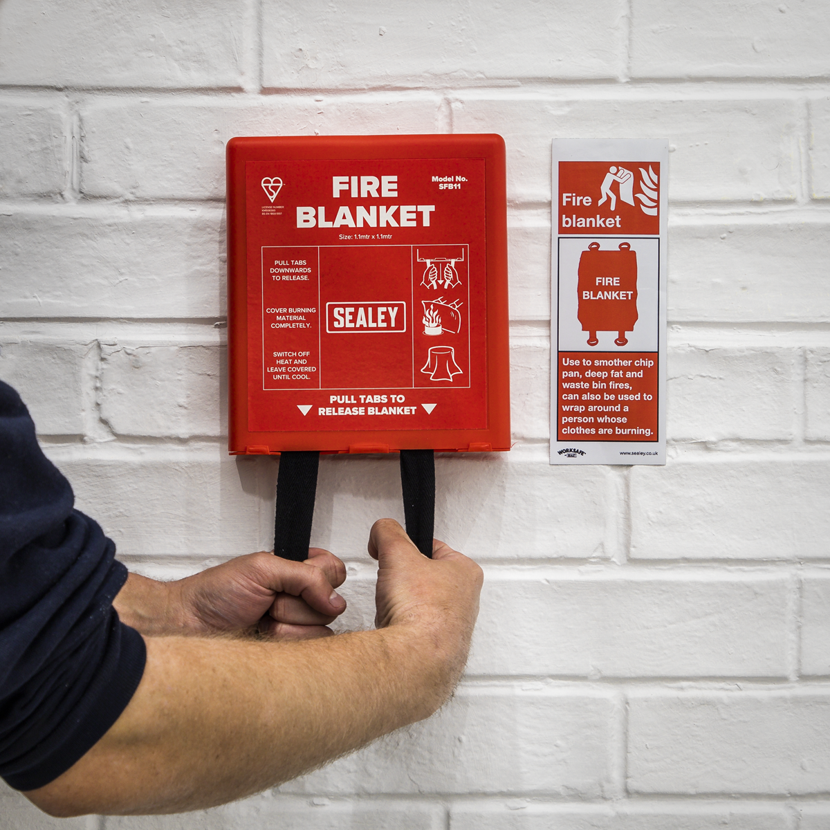 Sealey Fire Blanket 1.1 x 1.1m SFB11