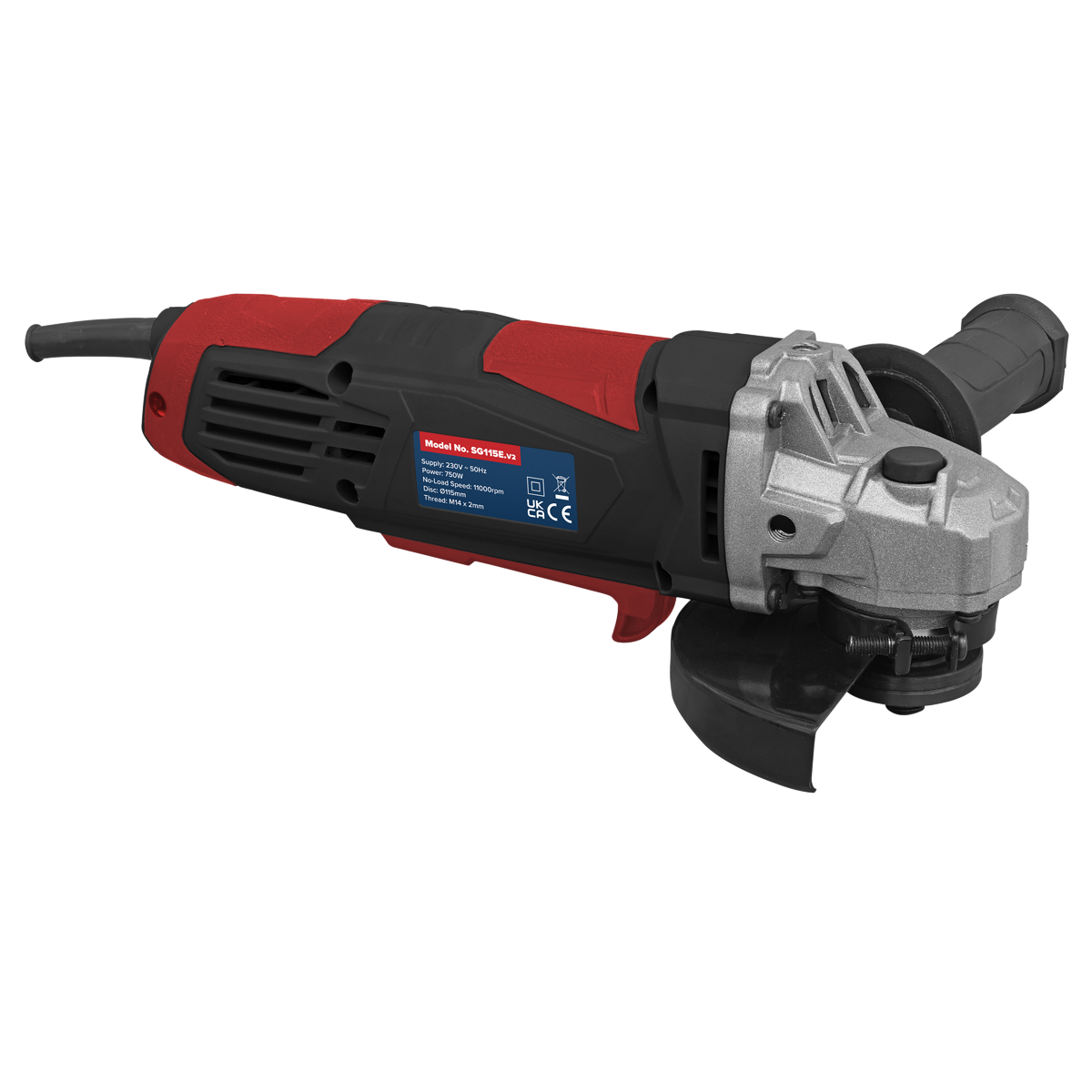 Sealey Angle Grinder Ø115mm 750W/230V SG115E