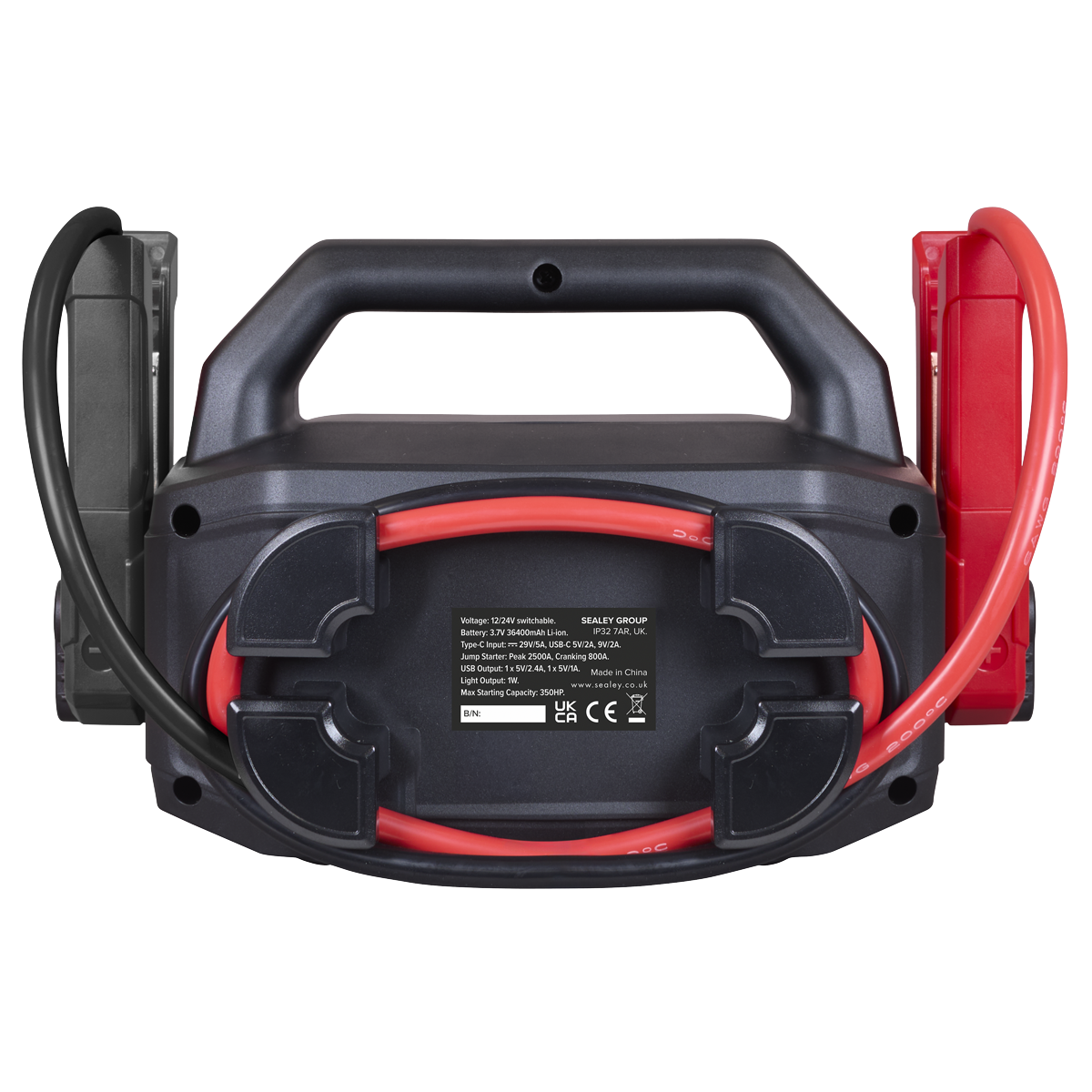Sealey 12/24V Lithium-ion Jump Starter Power Pack 2500A SL34S