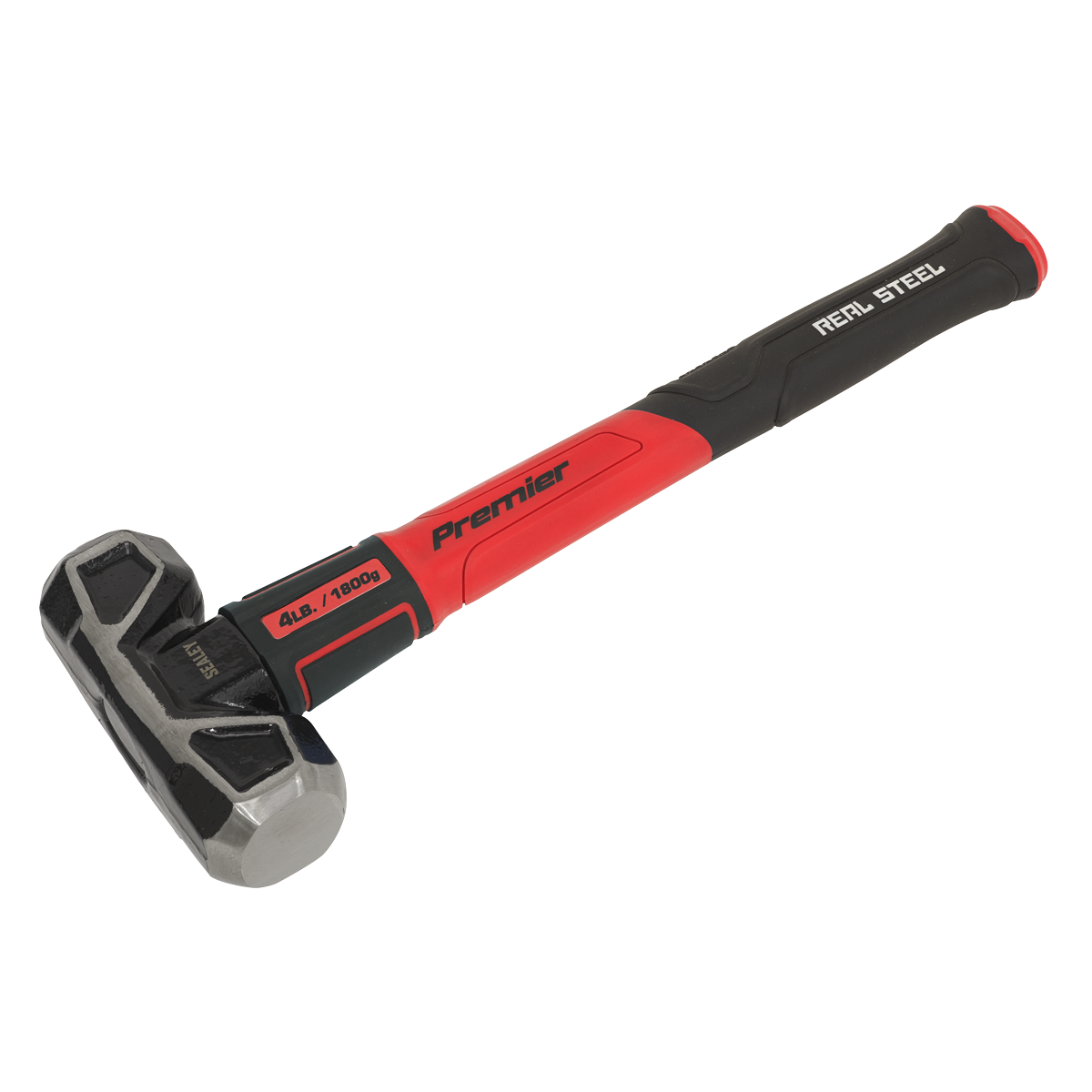 Sealey Premier Short Handle Sledge Hammer with Fibreglass Shaft 4lb SLHG04