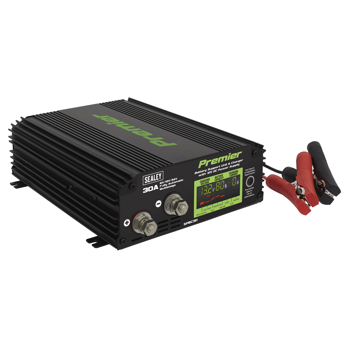 Sealey Premier Battery Support Unit Charger & Maintainer 30A SPBC30