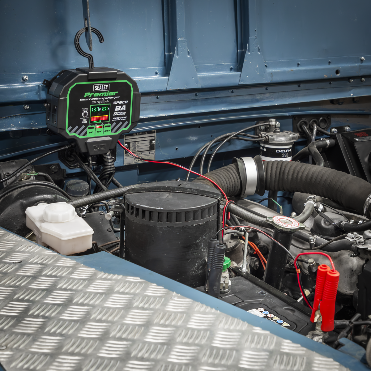 Sealey Premier Fully Automatic Battery Charger & Maintainer 8A SPBC8