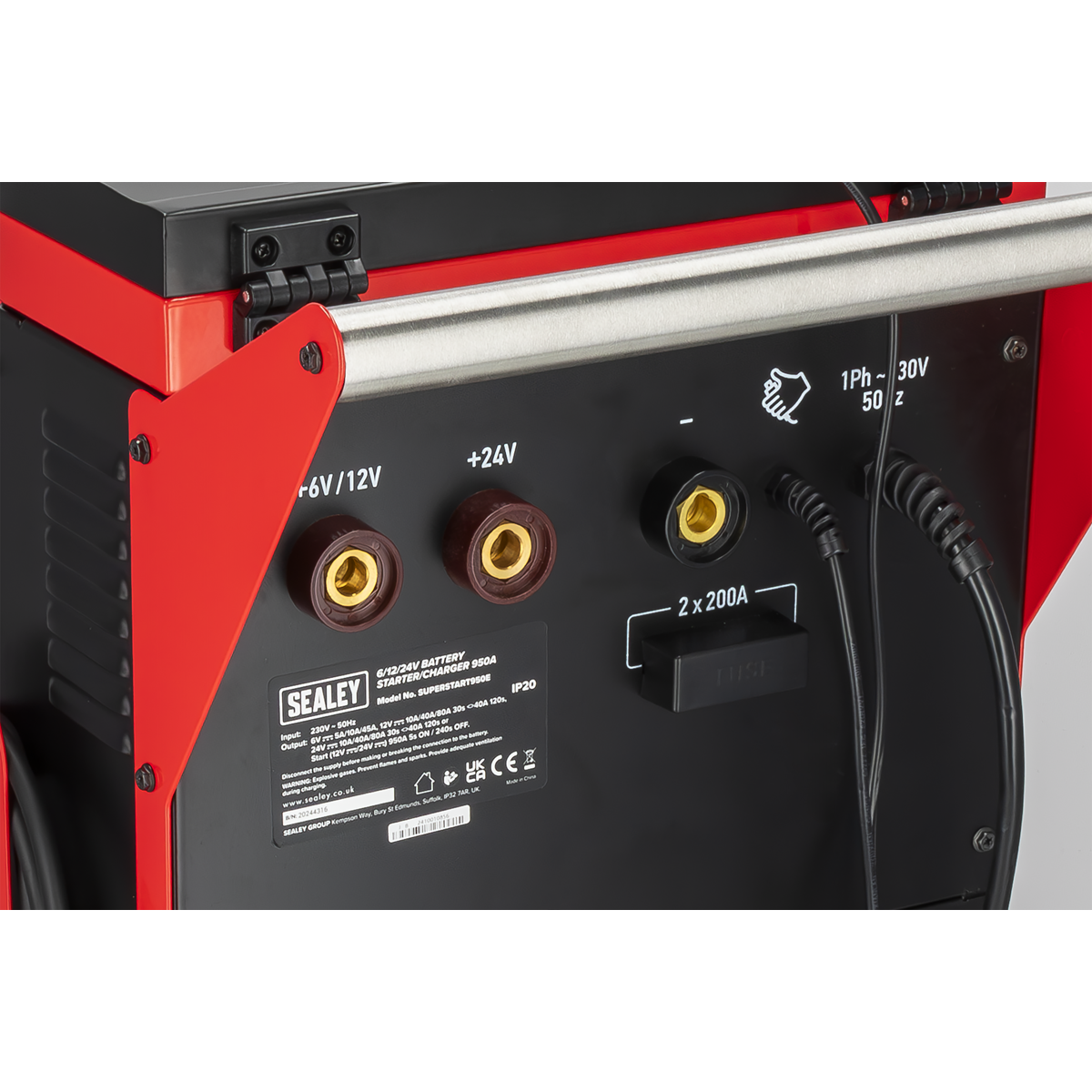 Sealey 6/12/24V Battery Starter/Charger 950A SUPERSTART950E