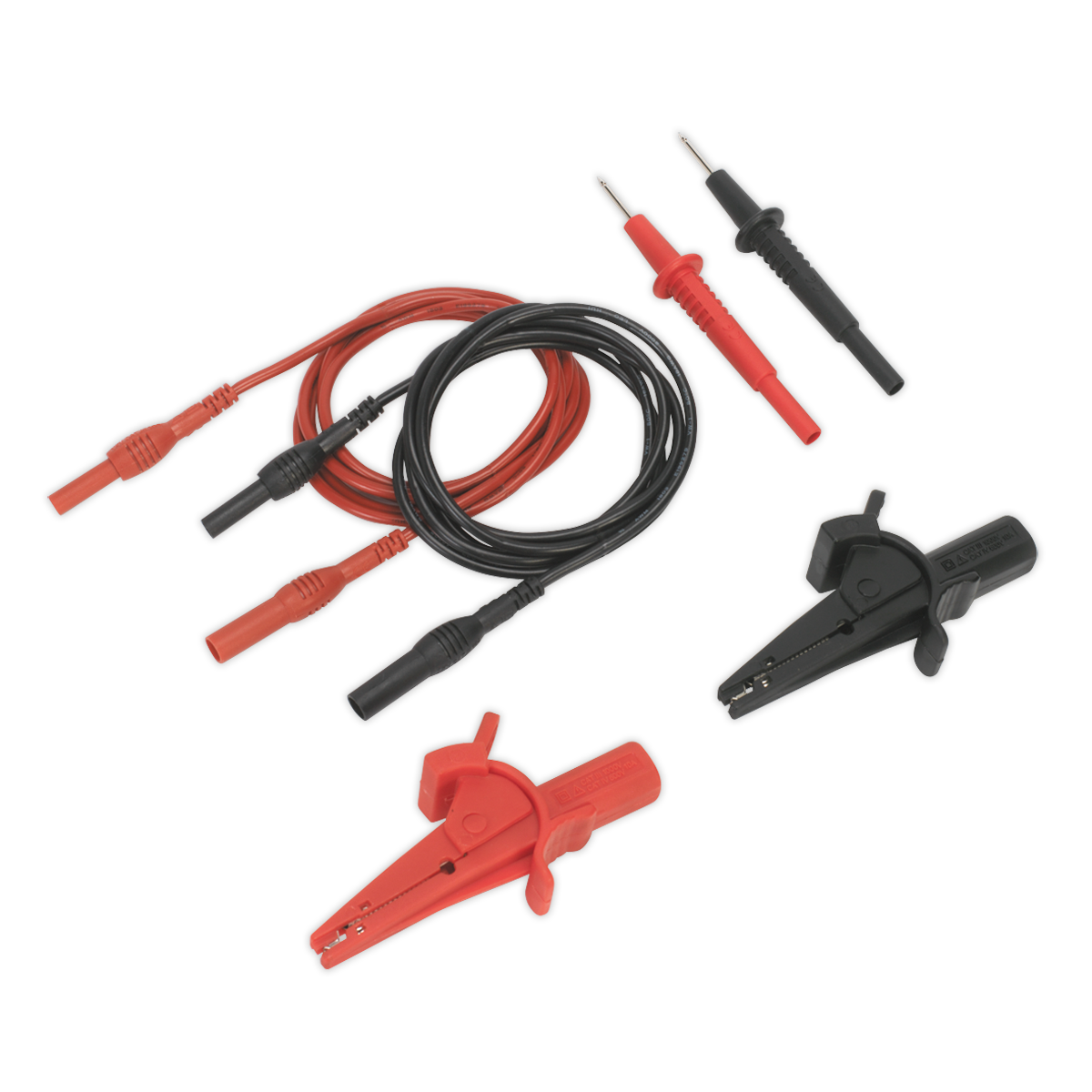 Sealey Automotive Test Lead & Crocodile Clip Set 6pc TATL