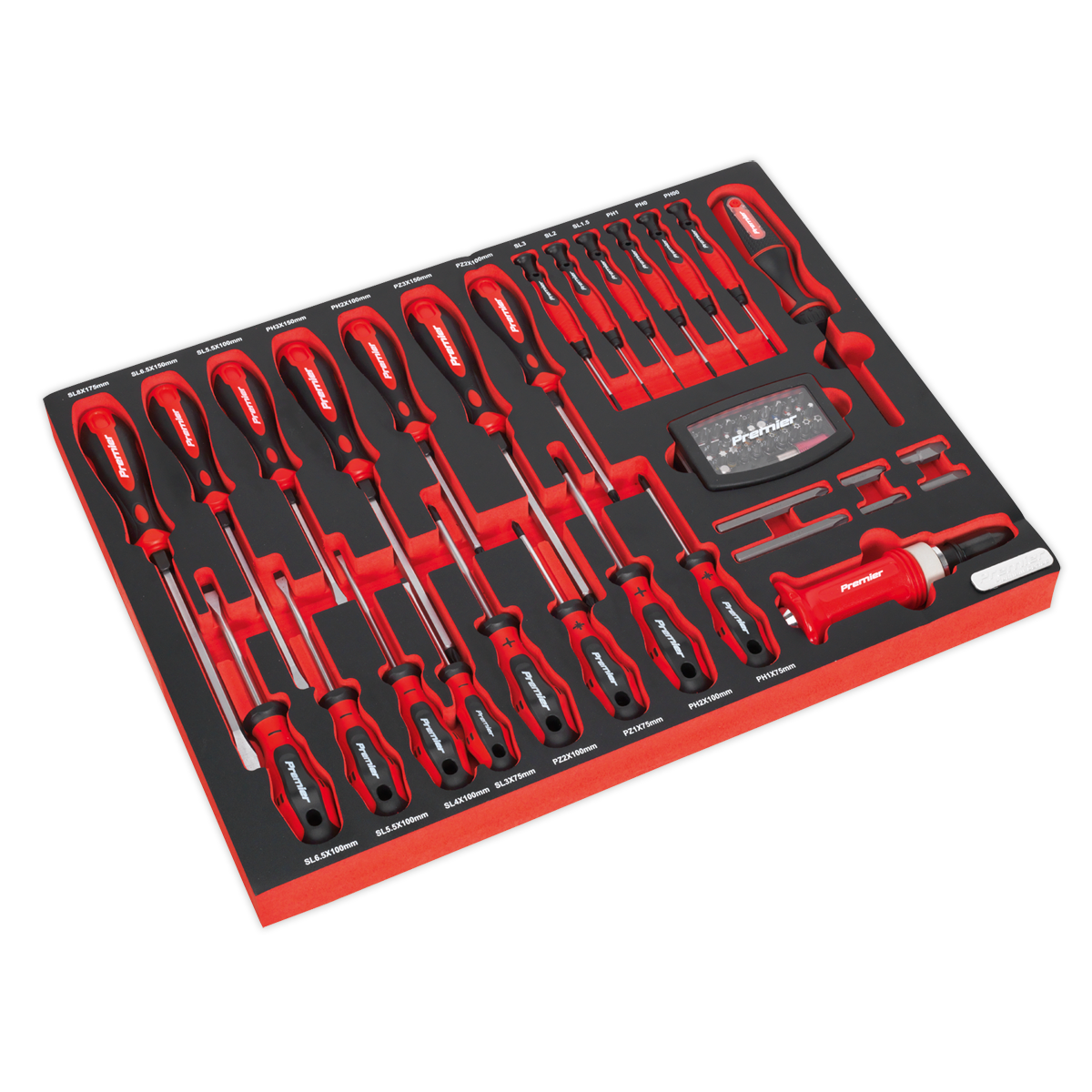 Sealey Superline PRO® Tool Chest Combination 23 Drawer with 446pc Tool Kit - Black TBTPBCOMBO4