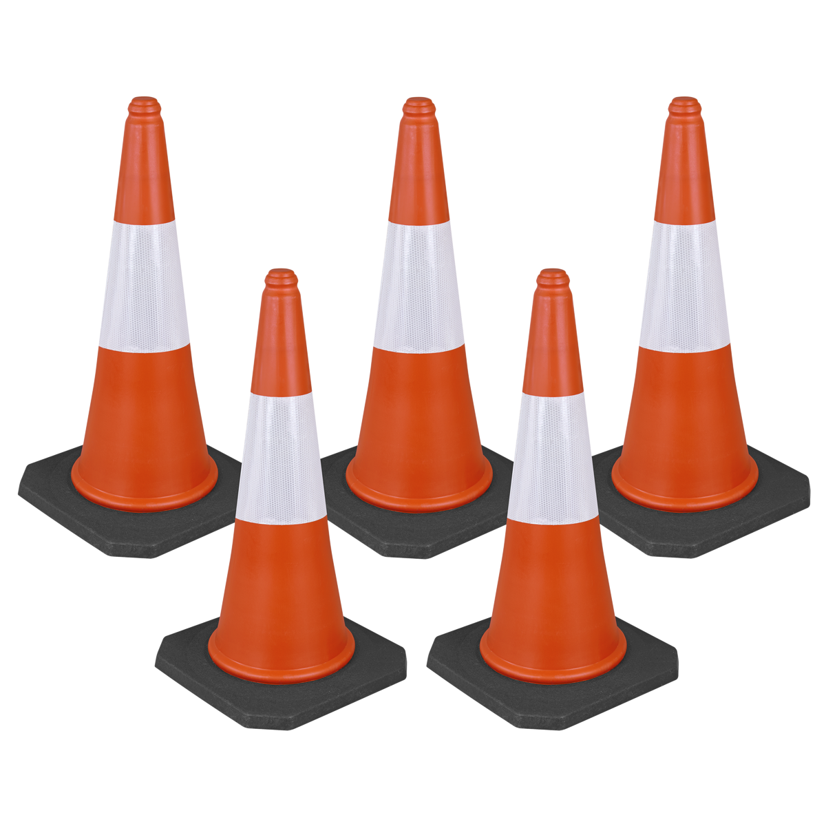Sealey Traffic Cone 75cm - Pack of 5 TFC05