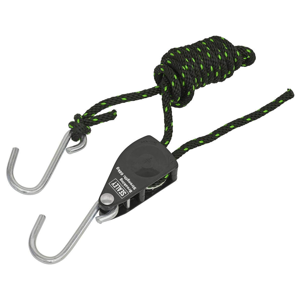 Sealey Ratchet Parts Hanger/Tie Down with S-Shaped Hooks 2m - Pack of 2 VS0114