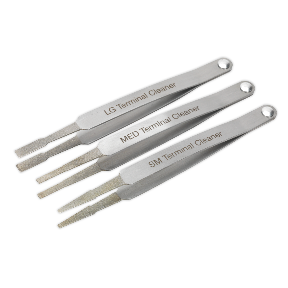 Sealey Diamond Grip Terminal Cleaner Set 3pc VS9202