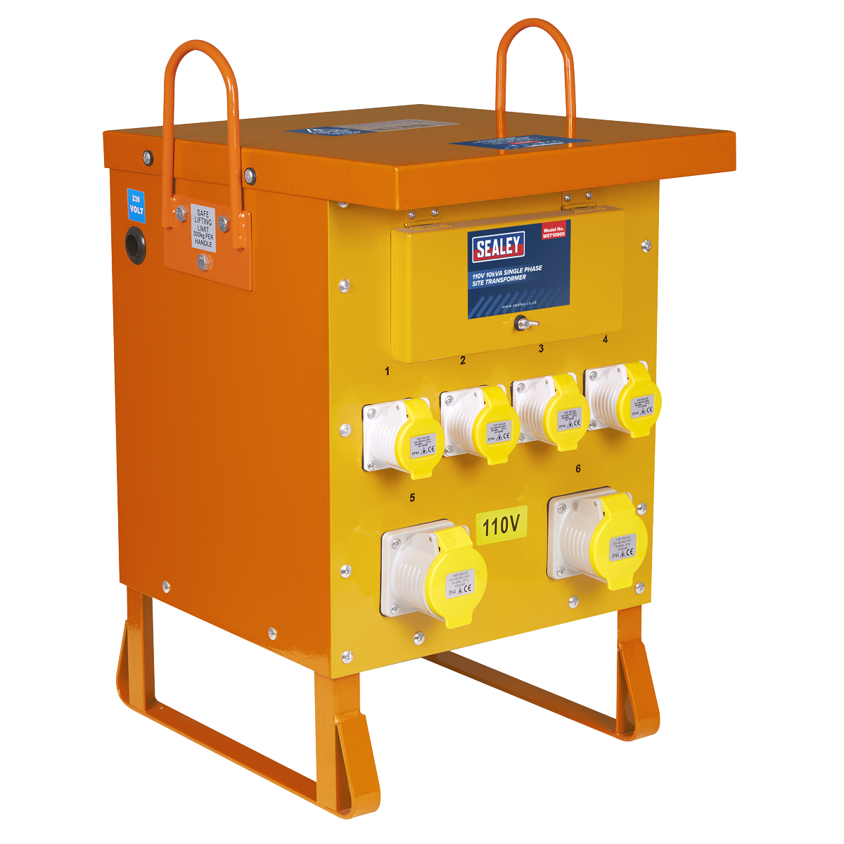 Sealey Single Phase Site Transformer 10kVA 110V WST10000