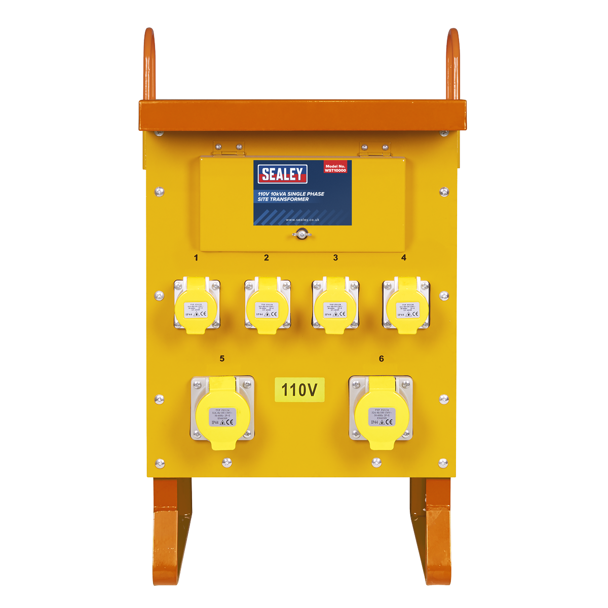 Sealey Single Phase Site Transformer 10kVA 110V WST10000