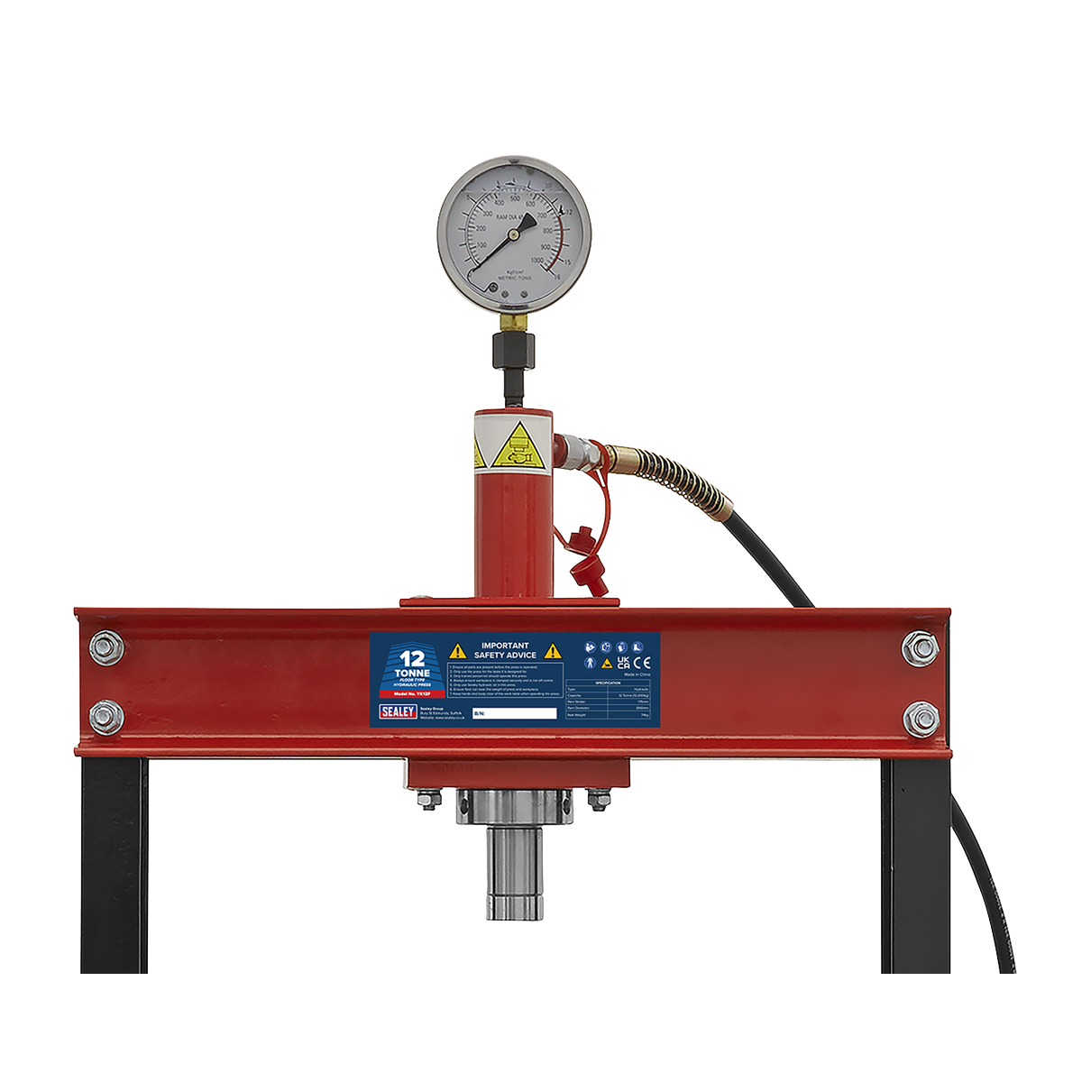 Sealey Hydraulic Floor Type Press 12 Tonne YK12F