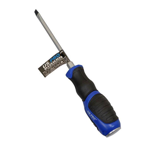 US PRO Tools Industrial SL5.5 x 100mm Go Through Screwdriver S2 Steel 4554