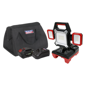 Sealey SV20 Series 2-in-1 Cordless/Corded 45W SMD LED Worklight Kit 20V 4Ah CP20VWLKIT1