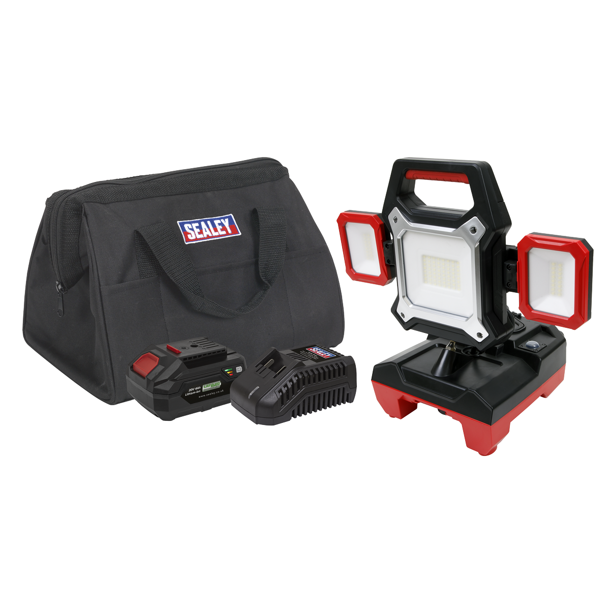 Sealey SV20 Series 2-in-1 Cordless/Corded 45W SMD LED Worklight Kit 20V 4Ah CP20VWLKIT1