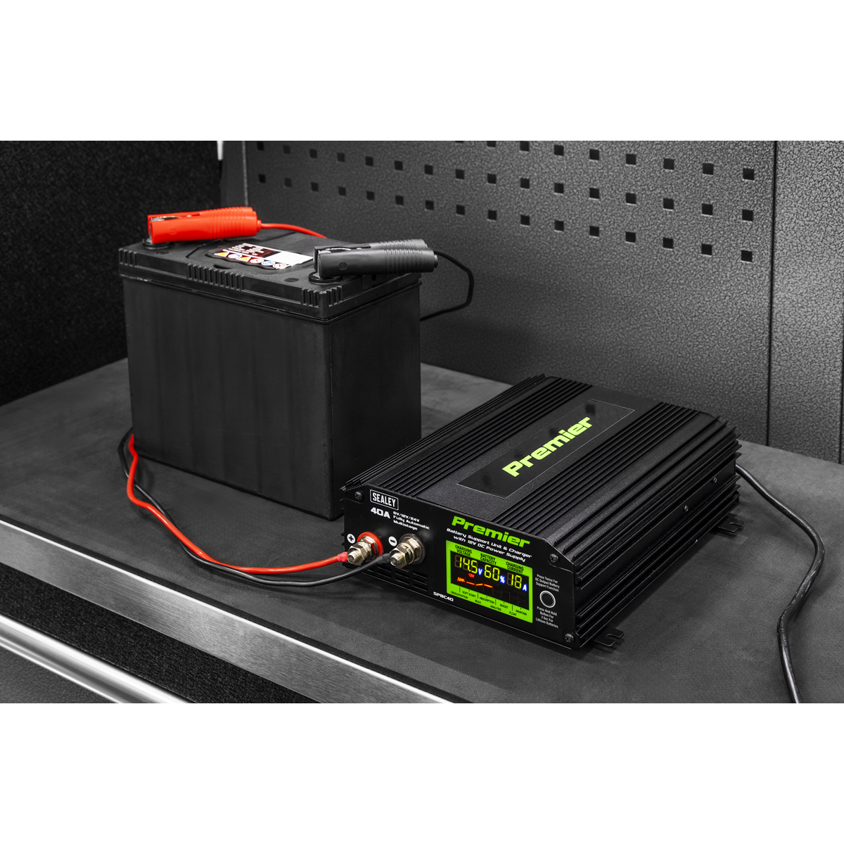 Sealey Premier Battery Support Unit Charger & Maintainer 40A SPBC40