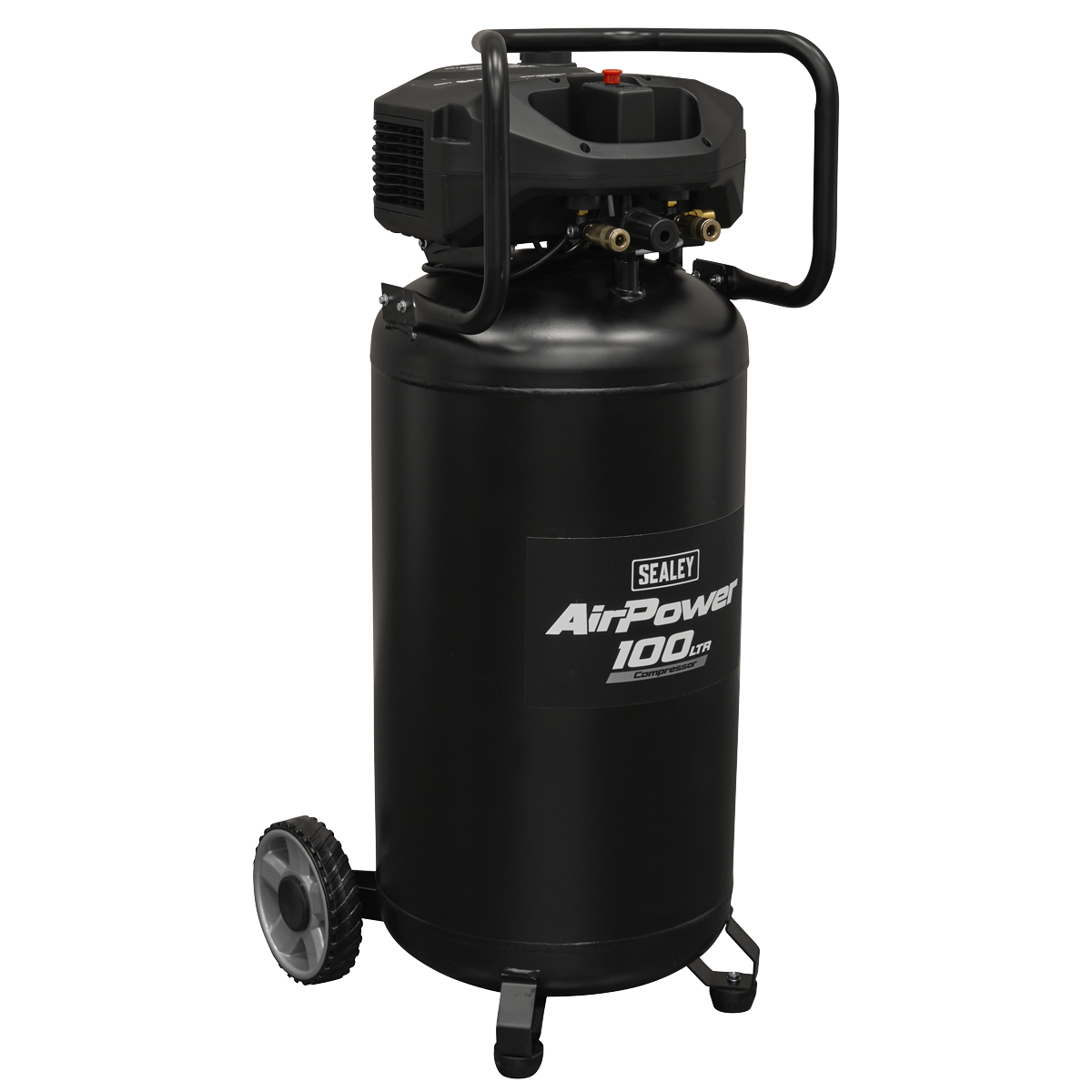 Sealey 100L Oil Free Belt Drive Vertical Compressor 2.5hp SAC100V