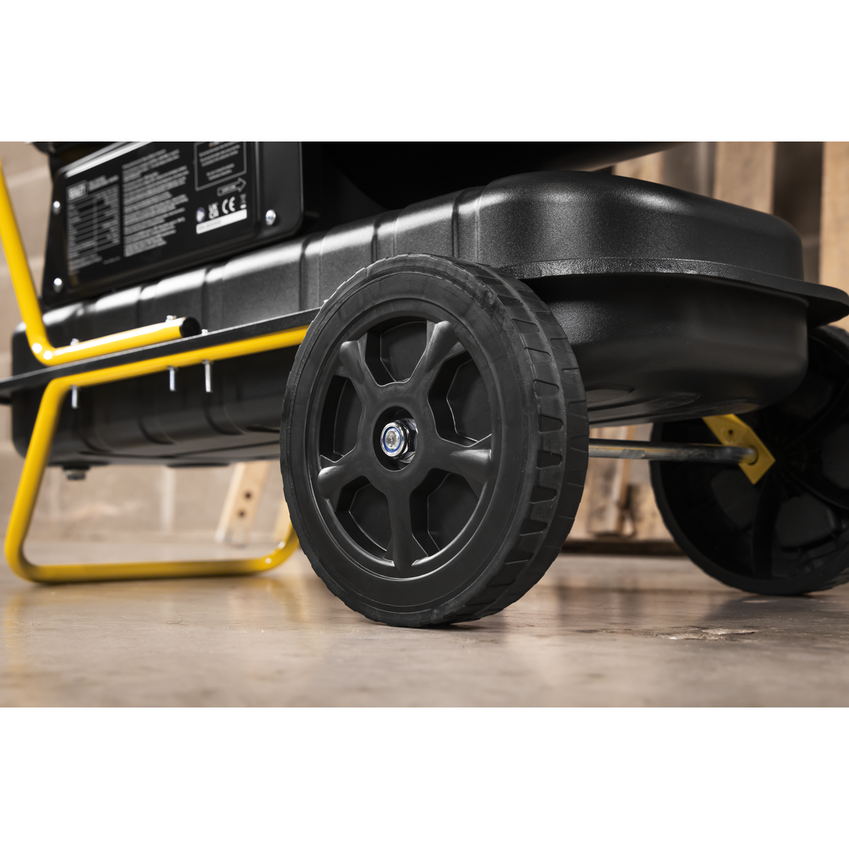 Sealey Dual Voltage Kerosene/Diesel Space Warmer® Heater with Wheels 50,000Btu/hr AB500DV