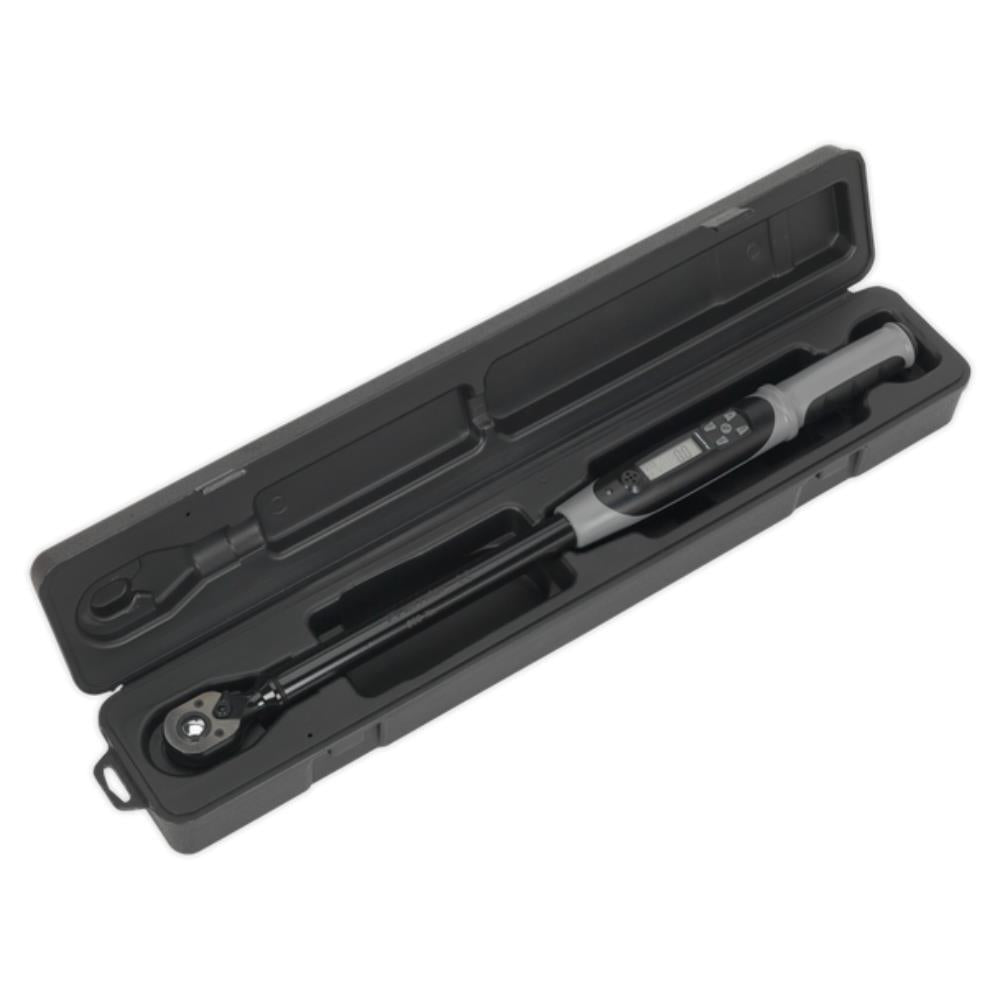 Sealey Premier Black Digital Torque Wrench + Angle Function 1/2 20-200Nm STW306B