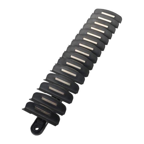 US PRO Tools Adjustable Magnetic Spanner Rack Holds 15 Spanners Aluminium 6927