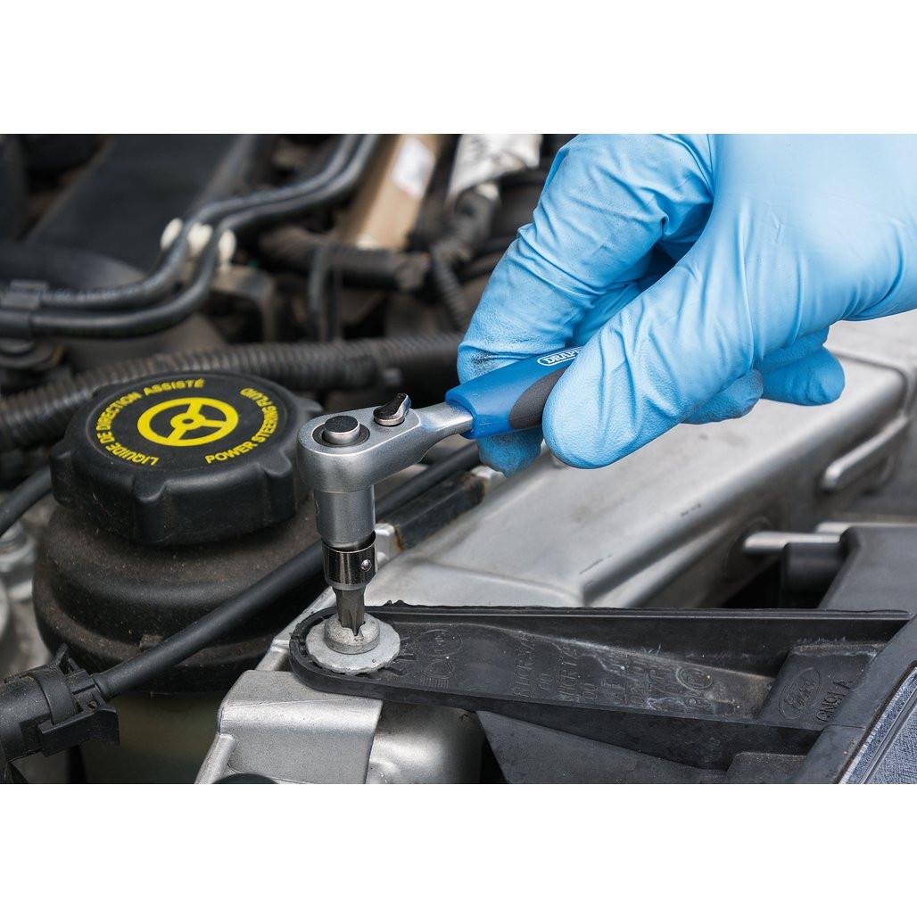 Draper Metric Socket Set 1/4" Sq Dr 25 Piece with Ratchet & Bits 16354