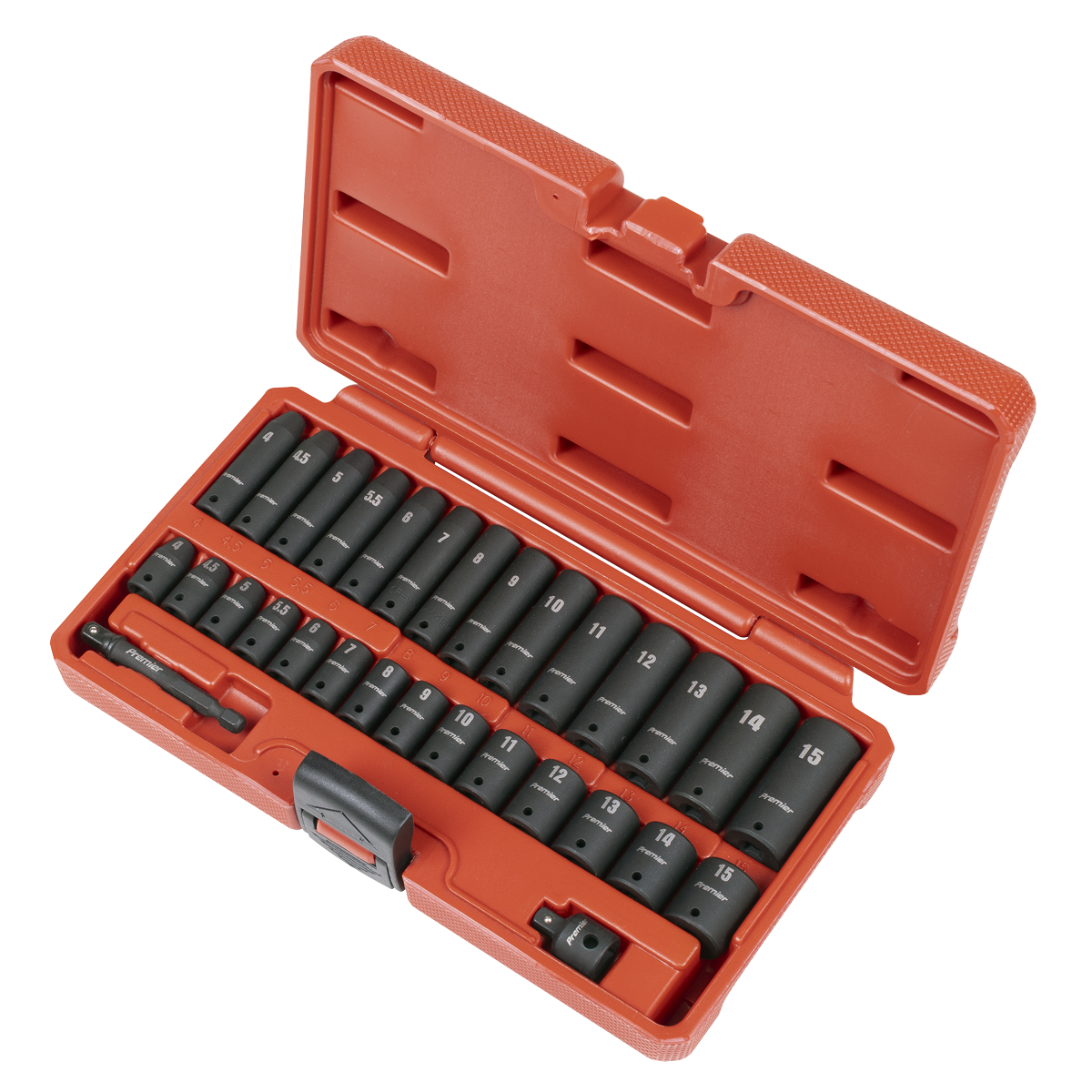Sealey Premier Impact Socket Set 1/4"Sq Drive 30pc AK5640M