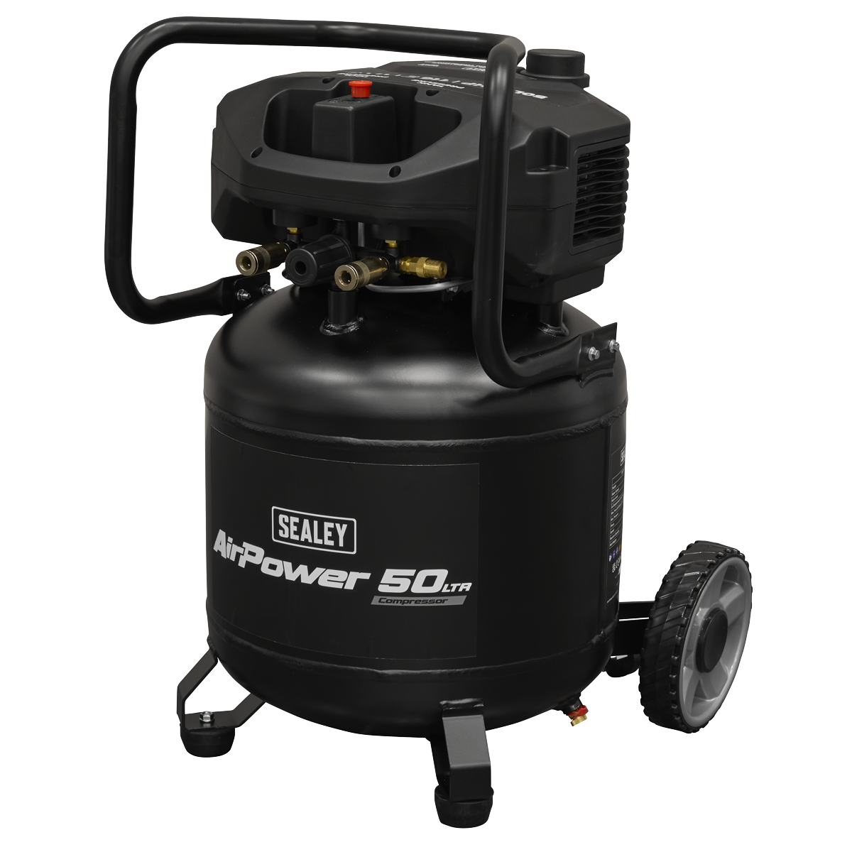 Sealey 50L Oil Free Belt Drive Vertical Compressor 2hp SAC50V