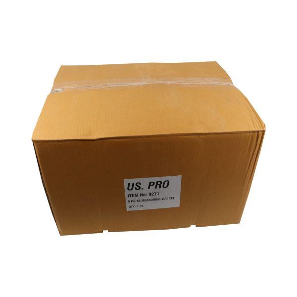 US PRO Tools 5PC measuring Jugs With Coloured Lids And Spouts - 5 Litre 9271