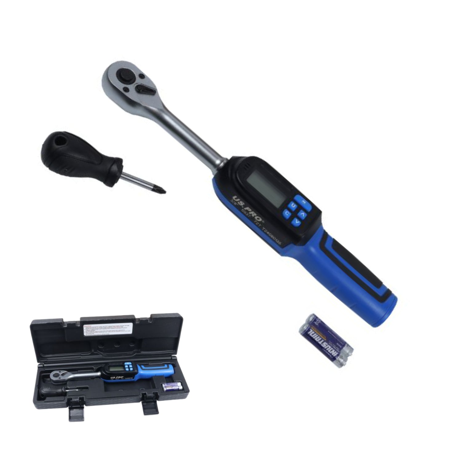 US PRO Tools 3/8" Drive Digital Short Shank Torque Wrench 3-60Nm 6937