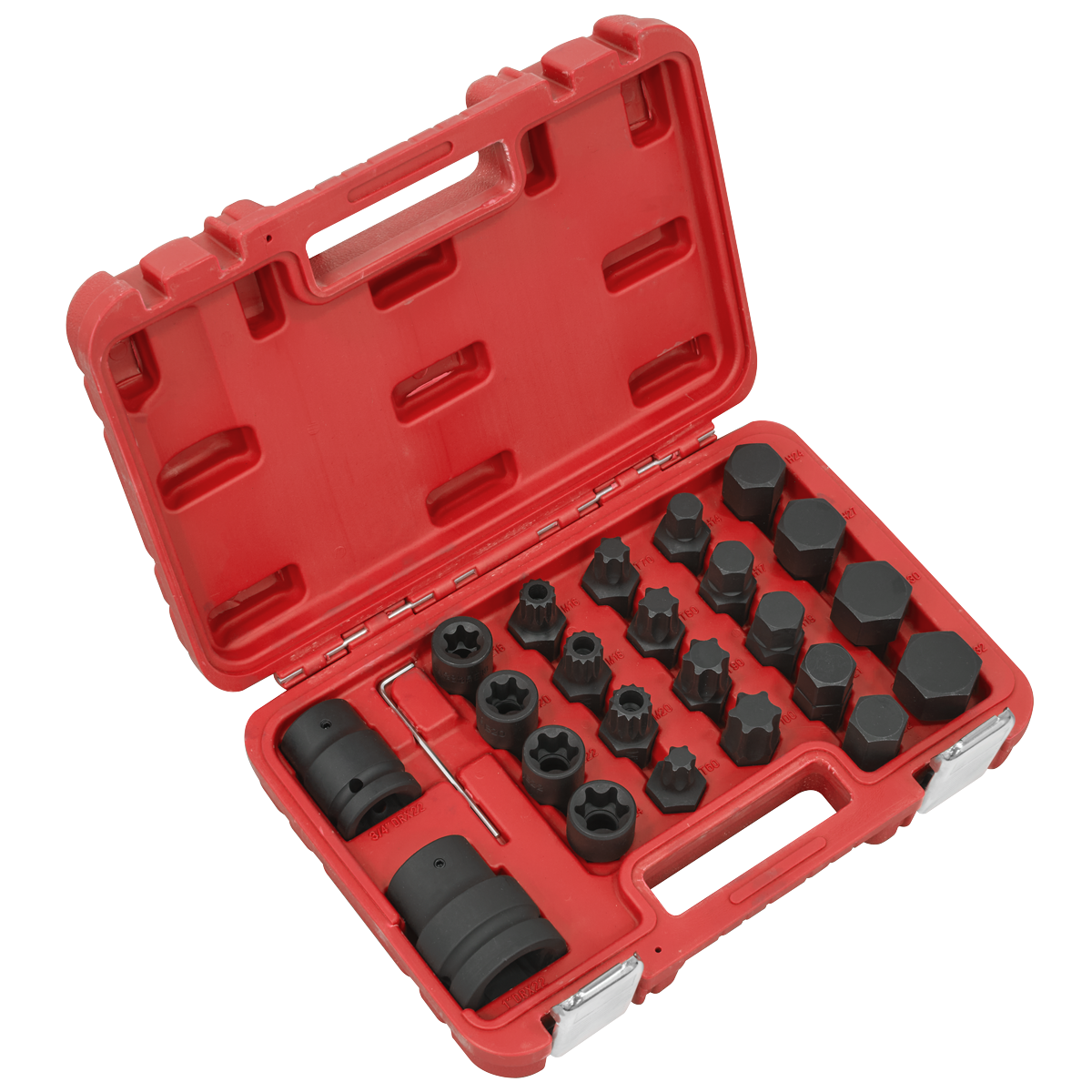 Sealey Impact Socket & Bit Set 3/4"Sq & 1"Sq Drive 23pc SX054