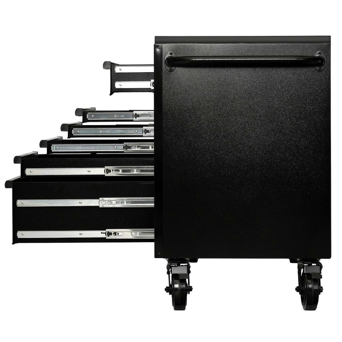 BUNKER 10 Drawer Workbench Roller Tool Cabinet with Black Stainless Steel Worktop, 56" 27408 - image 5