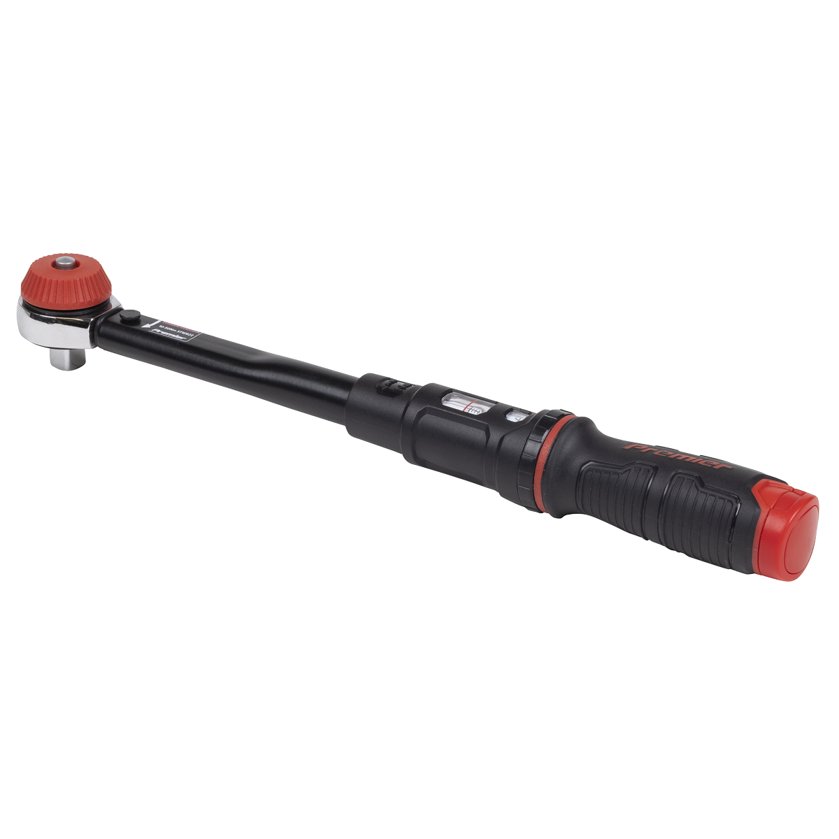 Sealey Premier Black Calibrated Micrometer Torque Wrench with 3/8"Sq Push-Through Drive 10-50Nm STW922