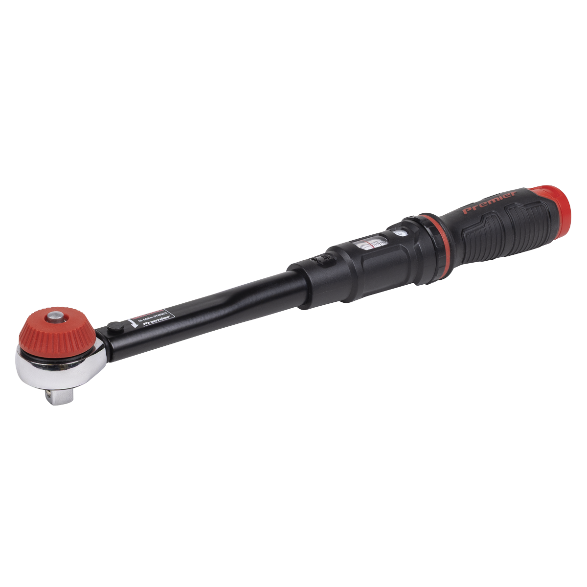 Sealey Premier Black Calibrated Micrometer Torque Wrench with 3/8"Sq Push-Through Drive 10-50Nm STW922