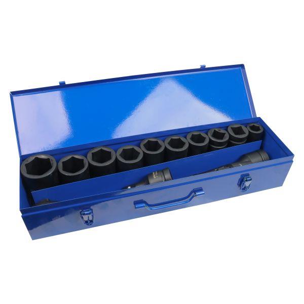 US PRO Tools 15pc 1" Dr 6pt Shallow Impact Socket Set 22-46mm 7545