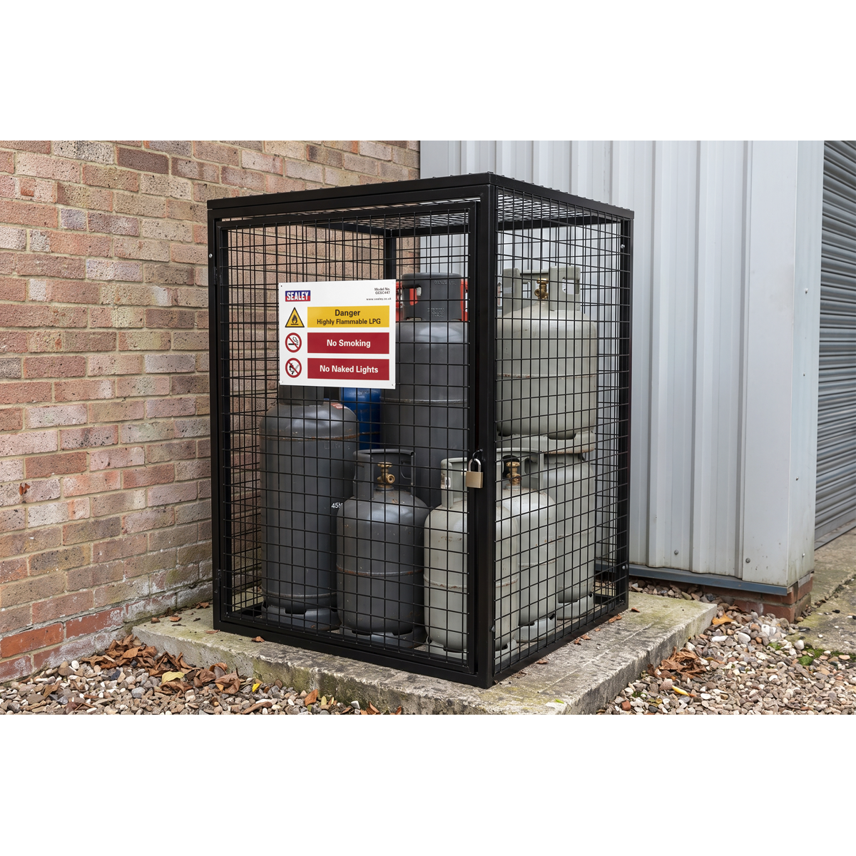 Sealey Gas Cylinder Safety Cage - 4 x 47kg GCSC447