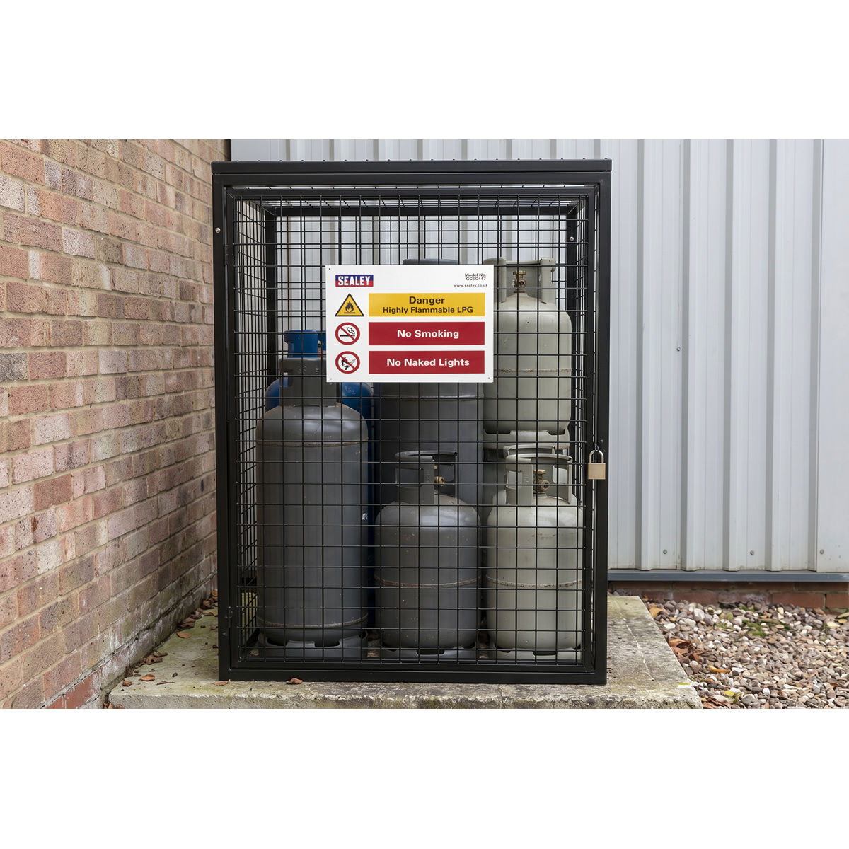 Sealey Gas Cylinder Safety Cage - 4 x 47kg GCSC447