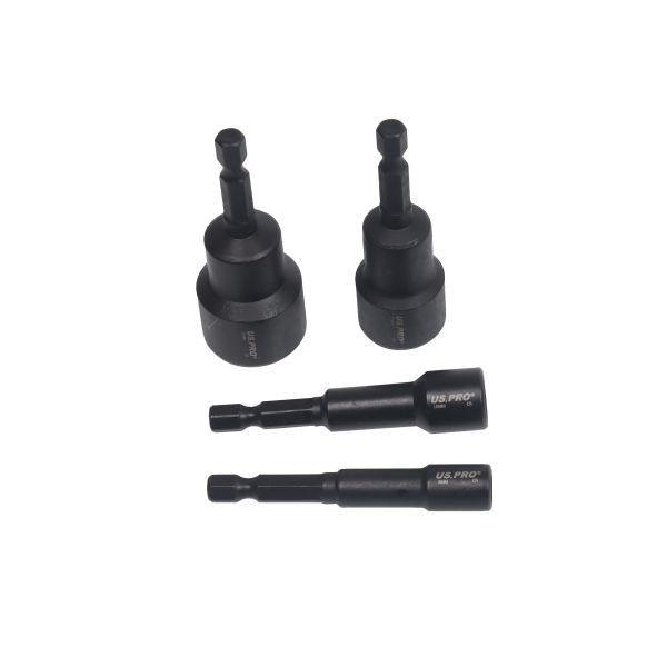 US PRO 14pc 1/4" Hex Dr Magnetic Impact Nut Driver Set Metric 7164 - Tools 2U Direct SW