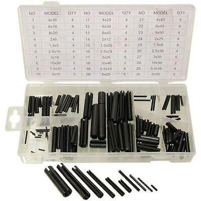 120pc ROLL PIN ASSORTMENT IN PLASTIC CASE HW157 - Tools 2U Direct SW