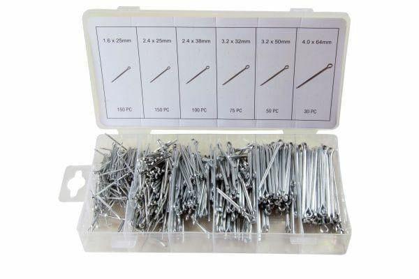 BERGEN 555pc SPLIT PINS/COTTER PINS ASSORTMENT SET B2791 - Tools 2U Direct SW