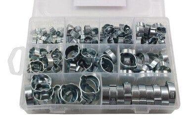 RESOLUT 175pc Assorted Double Ear Hose Clamps 9114 - Tools 2U Direct SW