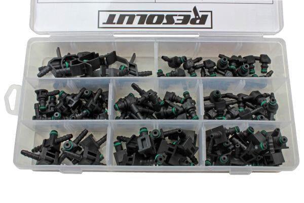 RESOLUT 85 Piece Assorted Leak Off Connectors 9138 - Tools 2U Direct SW