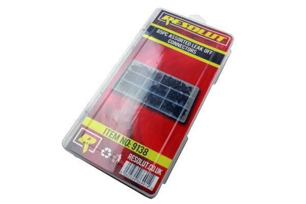 RESOLUT 85 Piece Assorted Leak Off Connectors 9138 - Tools 2U Direct SW