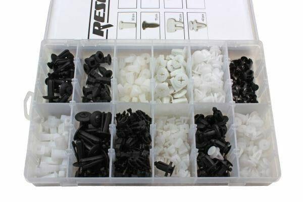 RESOLUT Mitsubishi Assorted Trim Clips 370 Pieces 9048 - Tools 2U Direct SW