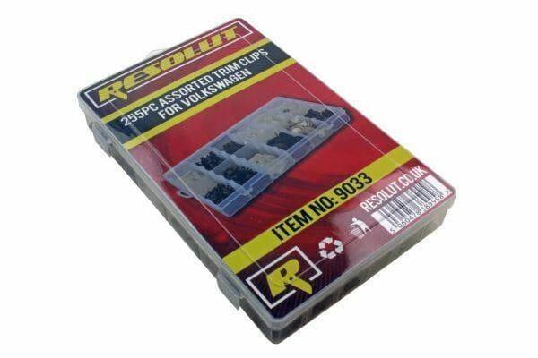 RESOLUT Volkswagen Assorted Trim Clips 255 Pieces 9033 - Tools 2U Direct SW