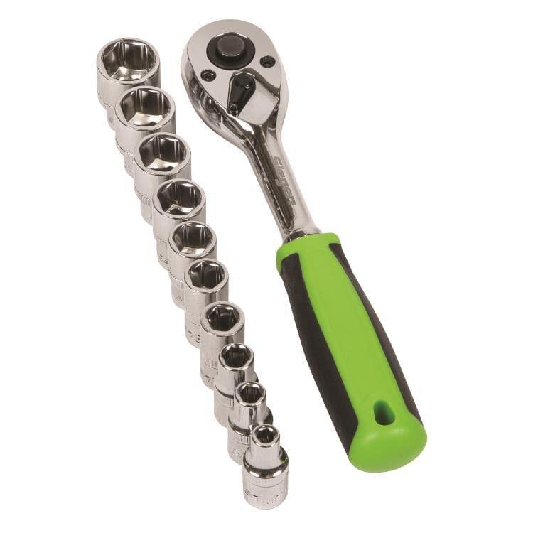 Siegen by Sealey 1/4" Sq Drive Socket Set 12pc 6pt WallDrive Metric 4 - 13mm S01240 - Tools 2U Direct SW